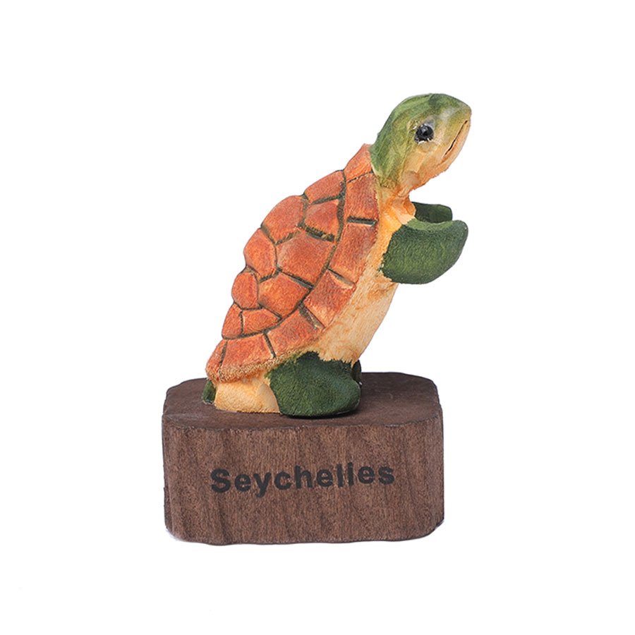 Seychelles Brown Sea Turtle Wooden Sharpener