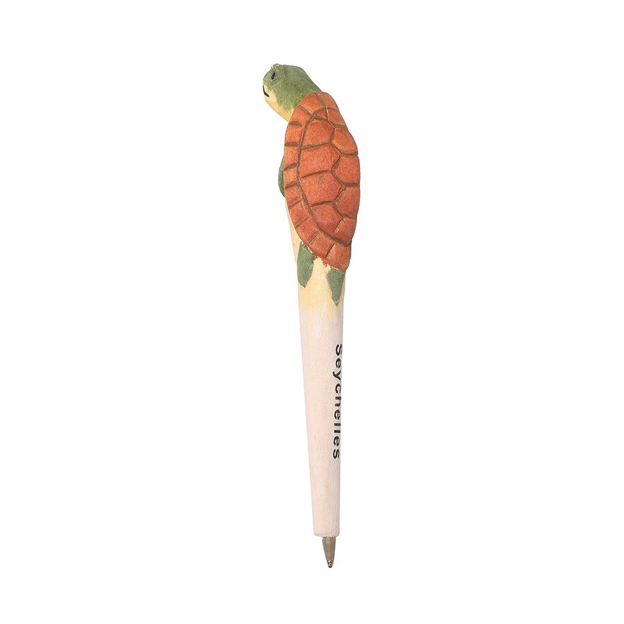 Seychelles Brown Sea Turtle Wooden Pen