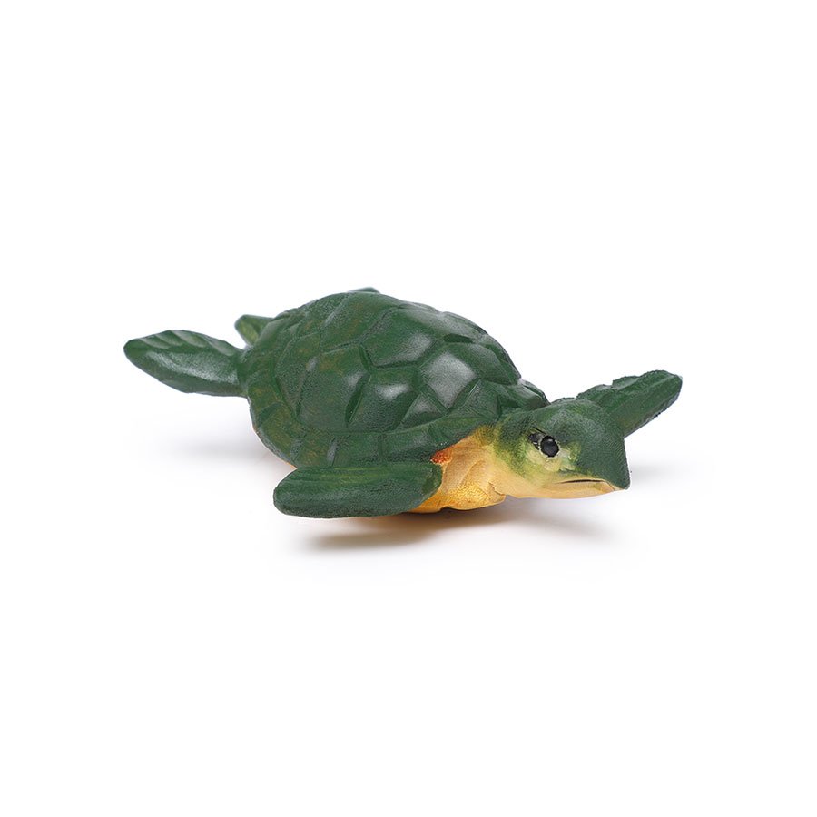 Wooden Carved Seychelles Brown Sea Turtle