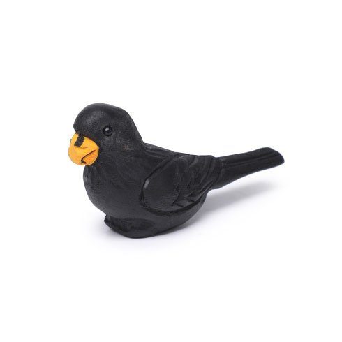 Wooden Carved  Black Parrot